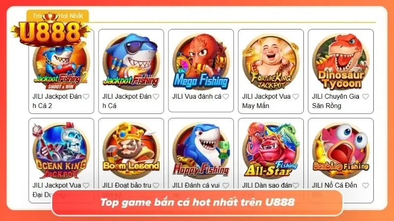 Khám phá các top game uy tín tại U888