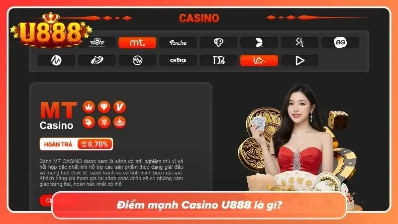 Tìm hiểu sơ lược về Casino tại U888