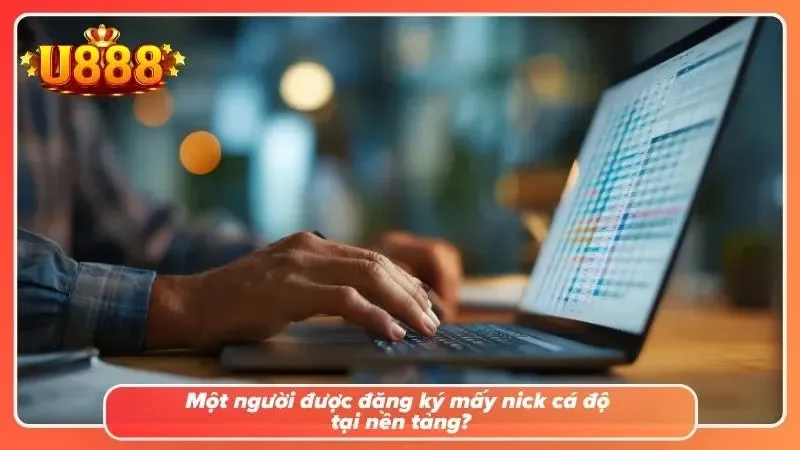 Số tài khoản được phép đăng ký tại website