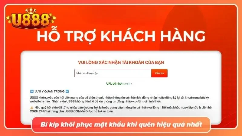 Cách khôi phục mật khẩu đăng nhập vào nick cược