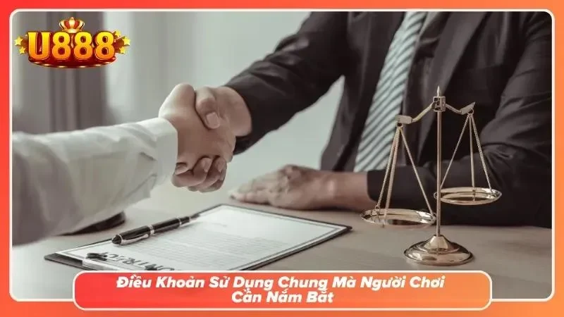 Trang chủ hiển thị các điều khoản sử dụng cho người chơi