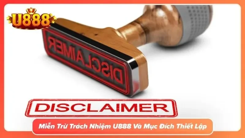 Giao diện hiển thị trang miễn trừ trách nhiệm