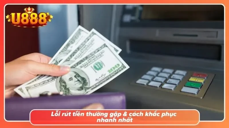 Lỗi rút tiền U888 và cách khắc phục